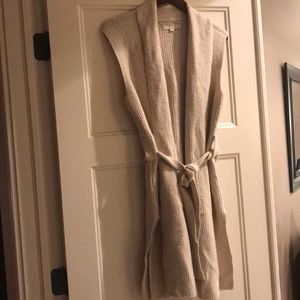 Loft cream sweater vest